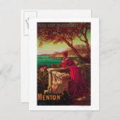 Carte Postale Affiche de voyage de la Côte d'Azur # 2 (Devant / Derrière)