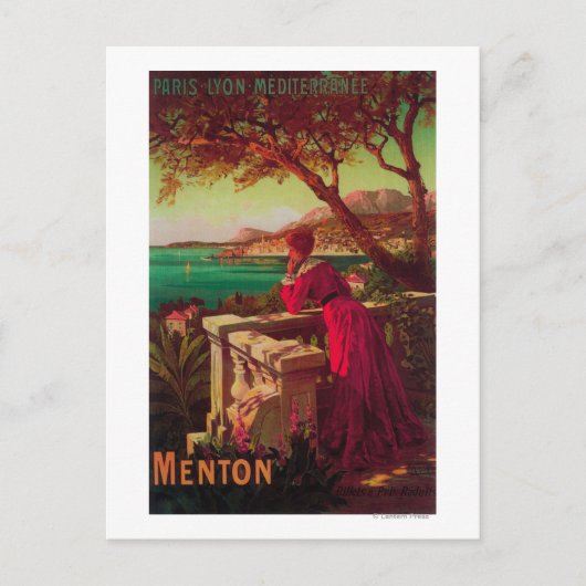 Carte Postale Affiche de voyage de la Côte d'Azur # 2 (Devant)