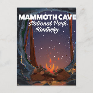 Carte Postale Affiche de voyage de la grotte de Mammoth dans le