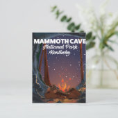 Carte Postale Affiche de voyage de la grotte de Mammoth Kentucky (Debout devant)