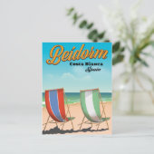 Carte Postale Affiche de voyage de la plage de Benidorm (Debout devant)