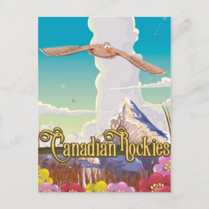 Carte Postale Affiche de voyage de l'aigle des Rocheuses canadie
