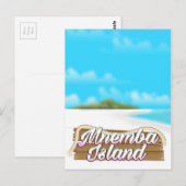 Carte Postale Affiche de voyage de l'île de Mnemba (Devant / Derrière)