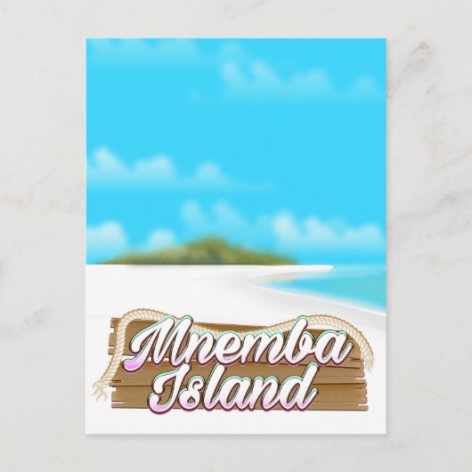 Carte Postale Affiche de voyage de l'île de Mnemba (Devant)