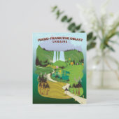 Carte Postale Affiche de voyage de l'oblast d'Ukraine d'Ivano-Fr (Debout devant)