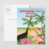 Carte Postale Affiche de voyage de Mammee Bay Beach Jamaïque (Devant / Derrière)