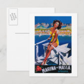 Carte Postale Affiche de voyage de Massa Marina (Devant / Derrière)