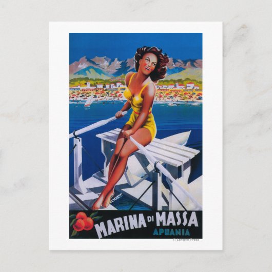 Carte Postale Affiche de voyage de Massa Marina (Devant)
