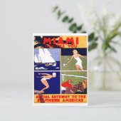 Carte Postale Affiche de voyage de Miami 1925 (Debout devant)