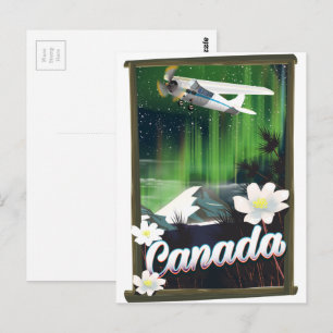Carte Postale Affiche de voyage de montagne au Canada