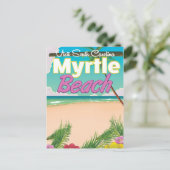 Carte Postale Affiche de voyage de Myrtle Beach en Caroline du S (Debout devant)