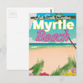 Carte Postale Affiche de voyage de Myrtle Beach en Caroline du S (Devant / Derrière)