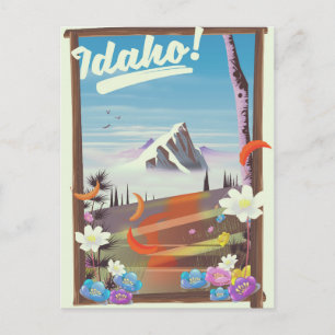Carte Postale Affiche de voyage de paysage Idaho!