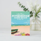 Carte Postale Affiche de voyage de Putsborough Sands Beach Devon (Debout devant)
