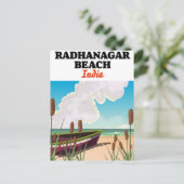 Carte Postale Affiche de voyage de Radhanagar Beach Inde (Debout devant)