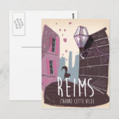 Carte Postale Affiche de voyage de Reims France (Devant / Derrière)