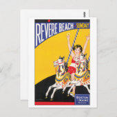 Carte Postale Affiche de voyage de Revere Beach (Devant / Derrière)