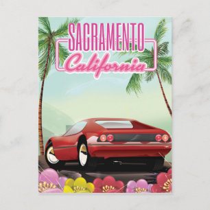 Carte Postale Affiche de voyage de Sacramento en Californie