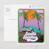 Carte Postale affiche de voyage de saint spirite Cuba. (Devant / Derrière)