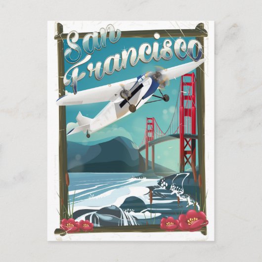 Carte Postale Affiche de voyage de San Francisco (Devant)