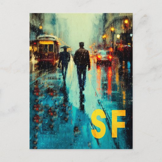 Carte Postale Affiche de voyage de San Francisco (Devant)