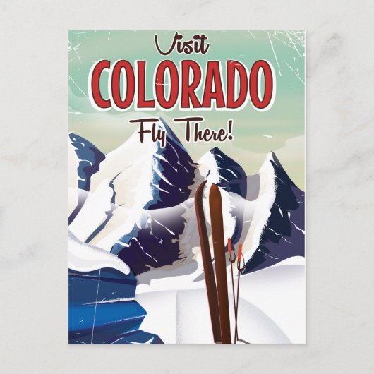 Carte Postale Affiche de voyage de ski Colorado (Devant)