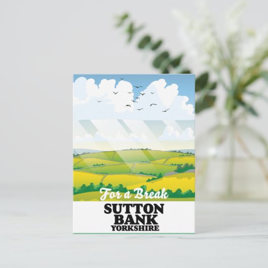 Carte Postale Affiche de voyage de Sutton Bank yorkshire (Debout devant)