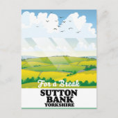 Carte Postale Affiche de voyage de Sutton Bank yorkshire (Devant)