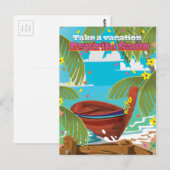 Carte Postale Affiche de voyage de vacances à Espiritu Santo. (Devant / Derrière)