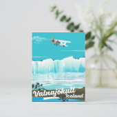 Carte Postale Affiche de voyage de Vatnajökull (Debout devant)