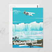 Carte Postale Affiche de voyage de Vatnajökull (Devant / Derrière)