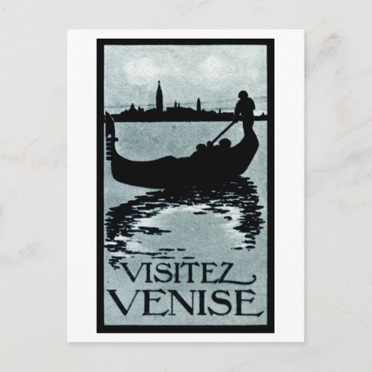 Carte Postale Affiche de voyage de Venise 1920 (Devant)