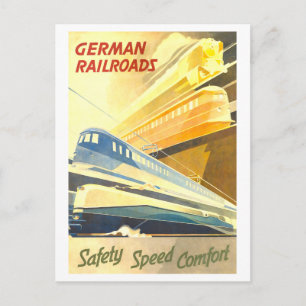 Carte Postale Affiche de voyage des chemins de fer allemands vin