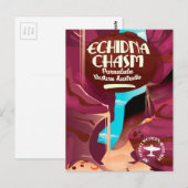 Carte Postale Affiche de voyage dessin animé Echidna Chasm (Devant / Derrière)