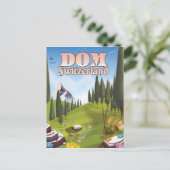 Carte Postale Affiche de voyage Dom Suisse (Debout devant)