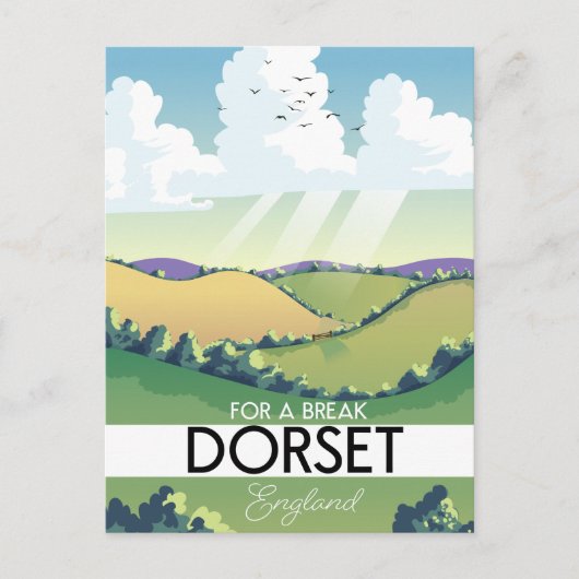 Carte Postale Affiche de voyage Dorset Angleterre (Devant)