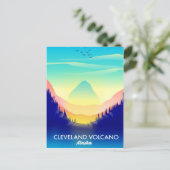 Carte Postale Affiche de voyage du Cleveland Volcano Alaska (Debout devant)