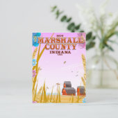 Carte Postale Affiche de voyage du comté de Marshall '1836' Indi (Debout devant)