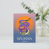 Carte Postale Affiche de voyage du Dragon de Wuhan en Chine (Debout devant)