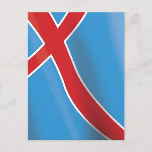 Carte Postale Affiche de voyage du drapeau de Norvège (Devant)