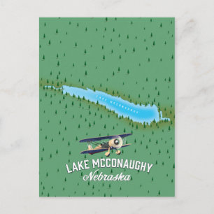 Carte Postale Affiche de voyage du lac McConaughy Nebraska