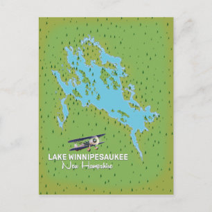 Carte Postale Affiche de voyage du lac Winnipesaukee New Hampshi