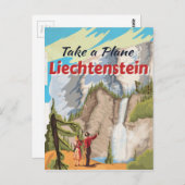 Carte Postale Affiche de voyage du Liechtenstein (Devant / Derrière)