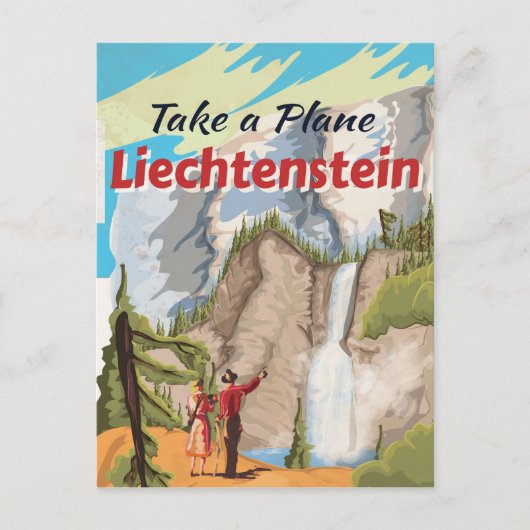 Carte Postale Affiche de voyage du Liechtenstein (Devant)