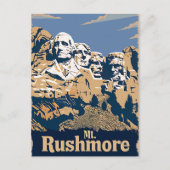 Carte Postale Affiche de voyage du Mont Rushmore (Devant)