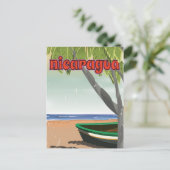Carte Postale Affiche de voyage du Nicaragua. (Debout devant)