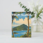 Carte Postale Affiche de voyage du parc national des Îles Vierge (Debout devant)