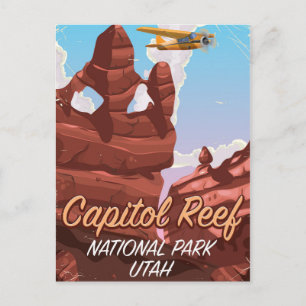 Carte Postale Affiche de voyage du parc national du récif du Cap