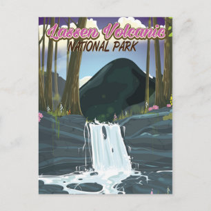 Carte Postale Affiche de voyage du parc national volcanique de L
