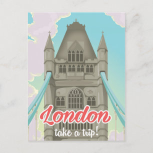 Carte Postale Affiche de voyage du pont de la Tour de Londres